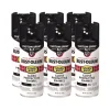 Rust-Oleum Stops Rust 5-in-1 Spray Paint, Gloss Black, 12 oz Aerosol Can, 6/Carton