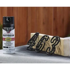 Rust-Oleum Stops Rust 5-in-1 Spray Paint, Gloss Black, 12 oz Aerosol Can, 6/Carton