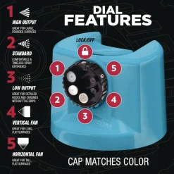 Rust-Oleum Stops Rust 5-in-1 Spray Paint, Gloss Maui Blue, 12 oz Aerosol Can, 6/Carton