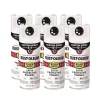 Rust-Oleum Stops Rust 5-in-1 Spray Paint, Satin White, 12 oz Aerosol Can, 6/Carton