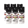 Rust-Oleum Stops Rust 5-in-1 Spray Paint, Satin Black, 12 oz Aerosol Can, 6/Carton