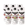 Rust-Oleum Stops Rust 5-in-1 Spray Paint, Flat White, 12 oz Aerosol Can, 6/Carton