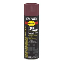 Rust-Oleum V2169838 Hard Hat 15 oz High Performance V2100 System Enamel Spray Primer - Flat Red (6/Carton)