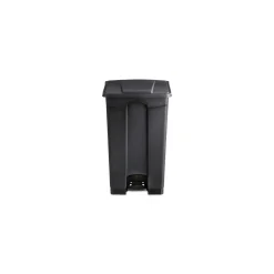 Safco 23 Gallon Large Capacity Plastic Step-On Receptacle - Black