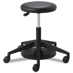 Safco 19.25 in. - 24.25 in. Seat Height, Supports Up to 250 lbs., Lab Stool - Black
