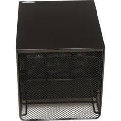 Safco 11.5 in. x 8.25 in. x 8.25 in. 7 Compartments 3 Drawer Hospitality Organizer - Black