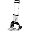 Safco 15.25 in. x 16 in. x 39 in. 110 lb Capacity Stow and Go Aluminum Cart