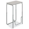 Safco 27.75 in. x 19.75 in. x 29 in. to 43 in. AlphaBetter 2.0 Height-Adjustable Student Desk with Pendulum Bar and Book Box - Pebble Gray