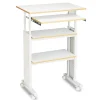 Safco 29.5 in. x 22 in. x 35 in. to 49 in. Muv Stand-Up Adjustable-Height Desk - Gray