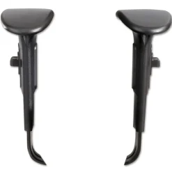 Safco 3.5 x 10.5 x 14 Adjustable T-Pad Arms for Alday and Vue Series Task Chairs and Stools - Black (1-Pair)