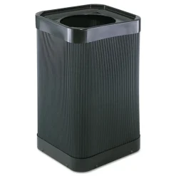 Safco At-Your-Disposal 38-Gallon Top-Open Waste Receptacle - Black