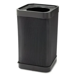 Safco At-Your-Disposal 38-Gallon Top-Open Waste Receptacle - Black
