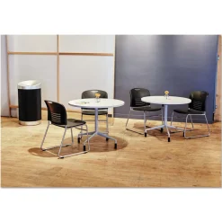 Safco At-Your-Disposal 28-Gallon Polyethylene Vertex Receptacle - Black