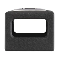 Safco Canmeleon 15-Gallon Polyethylene Recessed Panel Receptacles - Black