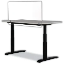 Safco 7516CL 47.5 in. x 2.5 in. x 23.5 in. Wellness Panel - Acrylic/Clear