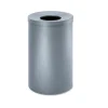 Safco 35-Gallon Open-Top Steel Waste Receptacle - Black Speckle