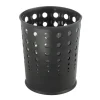 Safco 6-Gallon Steel Bubble Wastebaskets - Black