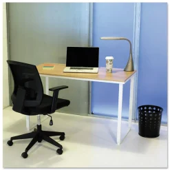 Safco 6-Gallon Steel Bubble Wastebaskets - Black