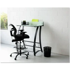 Safco 6-Gallon Steel Bubble Wastebaskets - Black