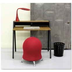 Safco 6-Gallon Steel Bubble Wastebaskets - Black