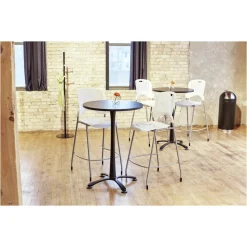 Safco 15-Gallon Steel Dome Top Receptacle with Spring-Loaded Door - Black