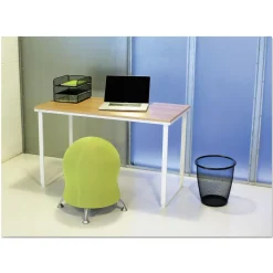 Safco Onyx 5-Gallon Round Steel Mesh Wastebasket - Black