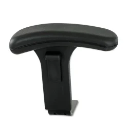 Safco Optional Height-Adjustable T-Pad Arms for Uber Big and Tall High-Back and Mid-Back Chairs - Black (1-Pair)