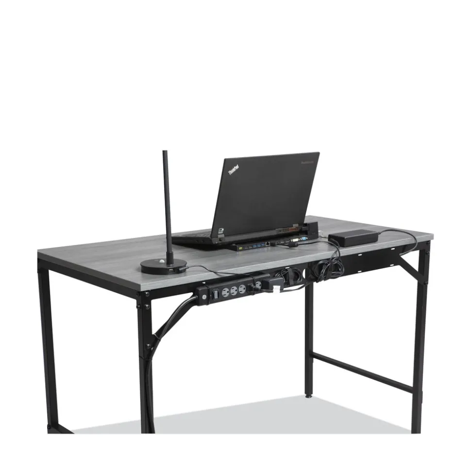 Safco Simple 45.5 in. x 23.5 in. x 29.5 in. Work Desk - Gray