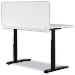 Safco 7517WH 59.5 in. x 2.5 in. x 23.5 in. 7517 Series Acrylic Wellness Panel - White