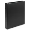 Samsill 11 in. x 8.5 in. 1 in. Capacity 3 Rings Biobased Round Ring Binder - Black