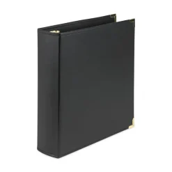 Samsill Classic Collection 11 in. x 8.5 in. 3 Rings 2 in. Capacity Ring Binder - Black