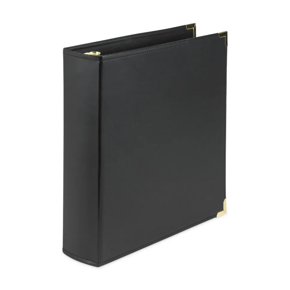 Samsill Classic Collection 11 in. x 8.5 in. 3 Rings 2 in. Capacity Ring Binder - Black