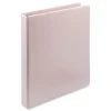 Samsill Earth's Choice Plant-Based BOHO 11 in. x 8.5 in. 1 in. Capacity D-Ring View Binders - Rose (2/Pack)