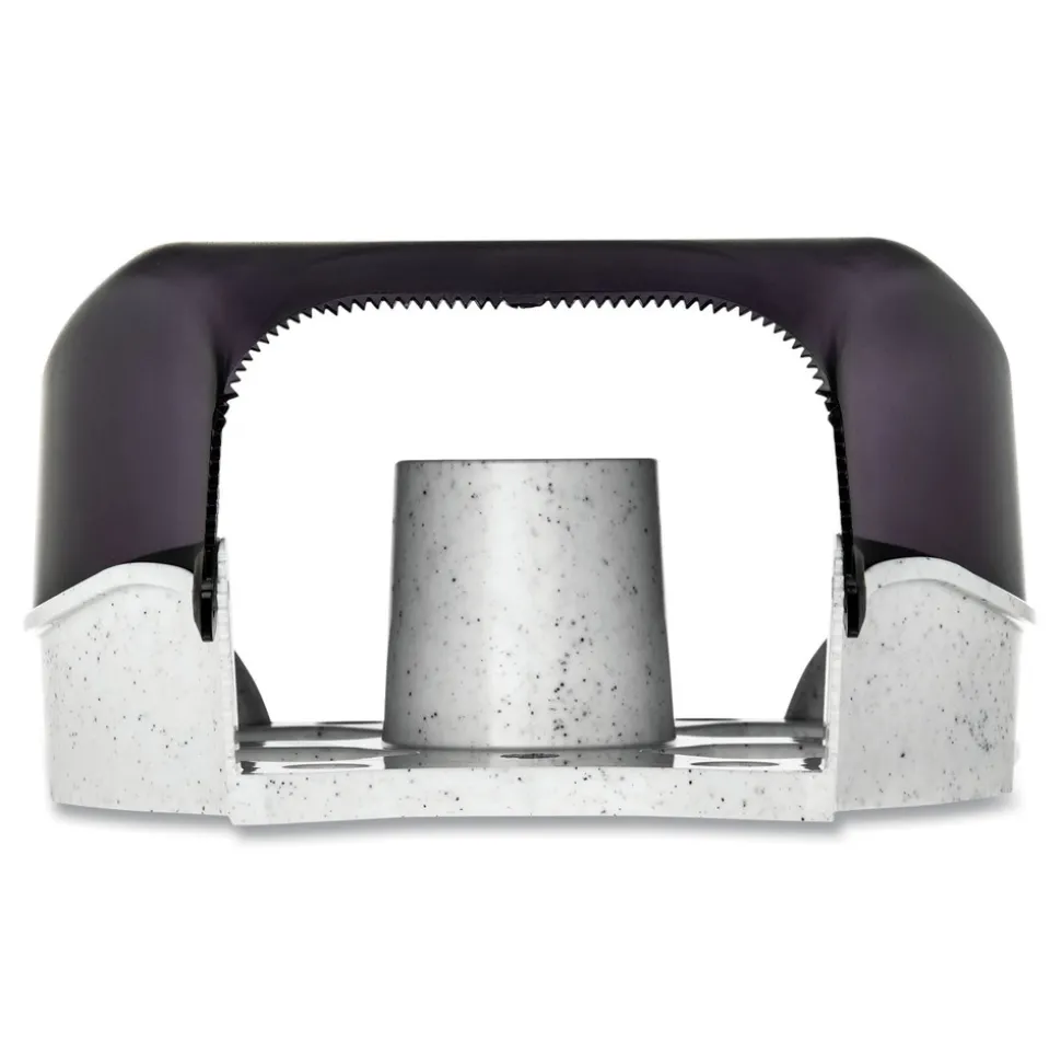 San Jamar 9 in. Roll 10.25 in. x 5.63 in. x 12 in. Single Jumbo Bath Classic Tissue Dispenser - Transparent Black Pearl