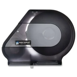 San Jamar 12 in. to 13 in. Roll 22 in. x 5.88 in. x 16.5 in. Quantum JBT Classic Dispenser - Transparent Black Pearl