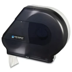 San Jamar 12 in. to 13 in. Roll 22 in. x 5.88 in. x 16.5 in. Quantum JBT Classic Dispenser - Transparent Black Pearl