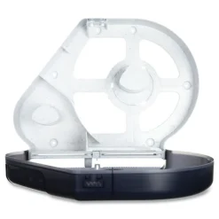 San Jamar 12 in. to 13 in. Roll 22 in. x 5.88 in. x 16.5 in. Quantum JBT Classic Dispenser - Transparent Black Pearl