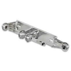 San Jamar 12.38 in. x 4.5 in. x 2.75 in. Locking Toilet Tissue Dispenser - Chrome