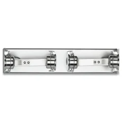 San Jamar 12.38 in. x 4.5 in. x 2.75 in. Locking Toilet Tissue Dispenser - Chrome