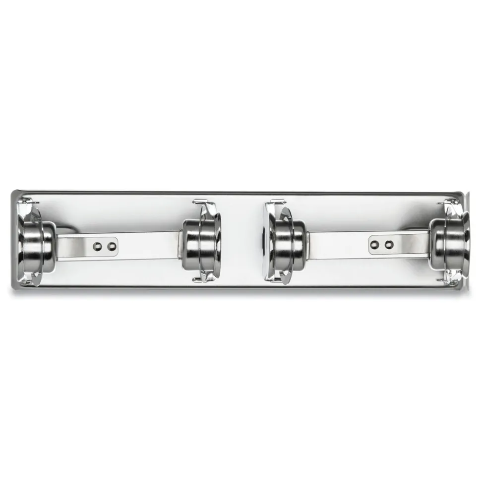 San Jamar 12.38 in. x 4.5 in. x 2.75 in. Locking Toilet Tissue Dispenser - Chrome
