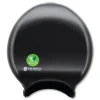 San Jamar 16.75 in. x 5.25 in. x 12.25 in. Ecological Green Tissue Dispenser - Black