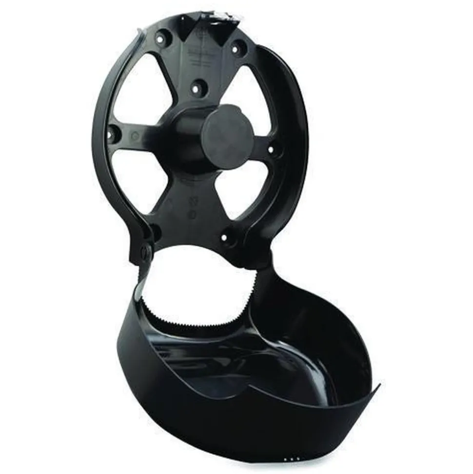 San Jamar 16.75 in. x 5.25 in. x 12.25 in. Ecological Green Tissue Dispenser - Black