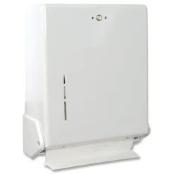 San Jamar 11.63 in. x 5 in. x 14.5 in. True Fold C-Fold/Multifold Paper Towel Dispenser - White