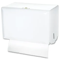 San Jamar 10.75 in. x 6 in. x 7.5 in. Singlefold Paper Towel Dispenser - White