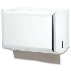 San Jamar 10.75 in. x 6 in. x 7.5 in. Singlefold Paper Towel Dispenser - White