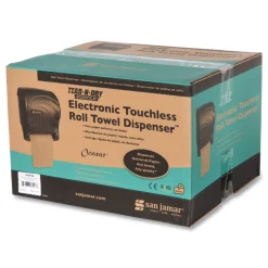 San Jamar 11.75 in. x 9.13 in. x 14.44 in. Tear-N-Dry Essence Touchless Towel Dispenser - Black Pearl