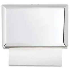 San Jamar 10.75 in. x 6 in. x 7.5 in. Singlefold Paper Towel Dispenser - Chrome