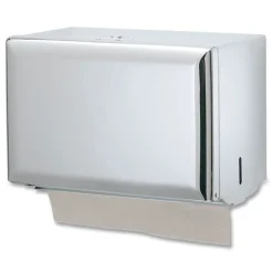 San Jamar 10.75 in. x 6 in. x 7.5 in. Singlefold Paper Towel Dispenser - Chrome