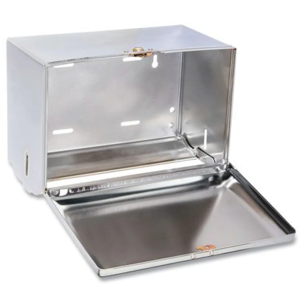 San Jamar 10.75 in. x 6 in. x 7.5 in. Singlefold Paper Towel Dispenser - Chrome