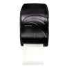 San Jamar 11.75 in. x 9 in. x 15.5 in. Electronic Touchless Roll Towel Dispenser - Black Pearl